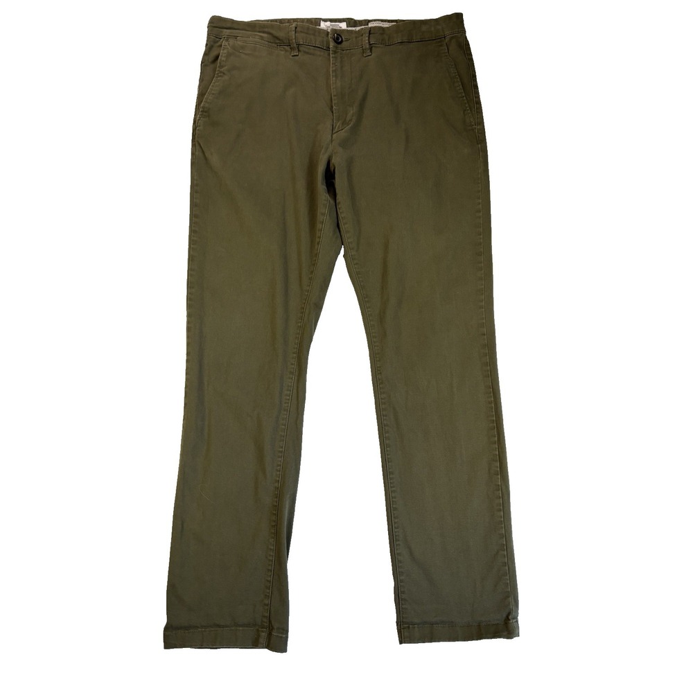 Goodfellow Men's 38X32 Green The‎ Every Wear Chino Pants Athletic Fit Preppy
